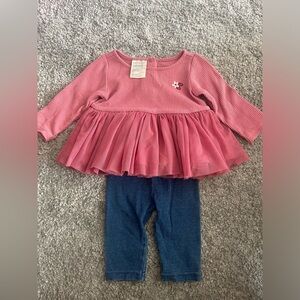 First Impressions Shirt & Jean Legging Set